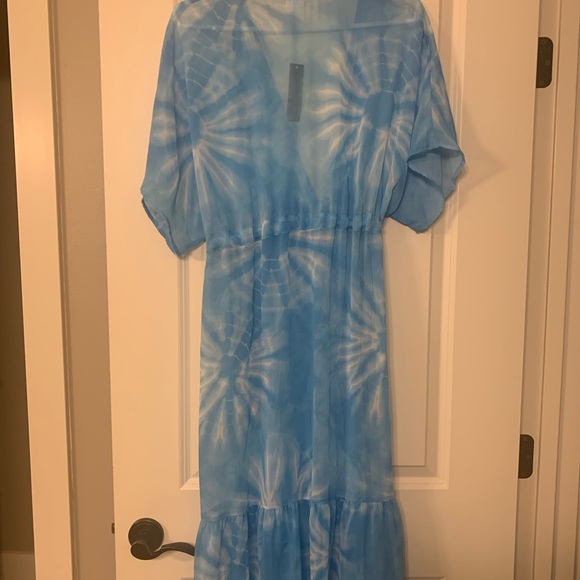 Swimsuit Cover Up - blue (sheer) - Picture 2 of 5